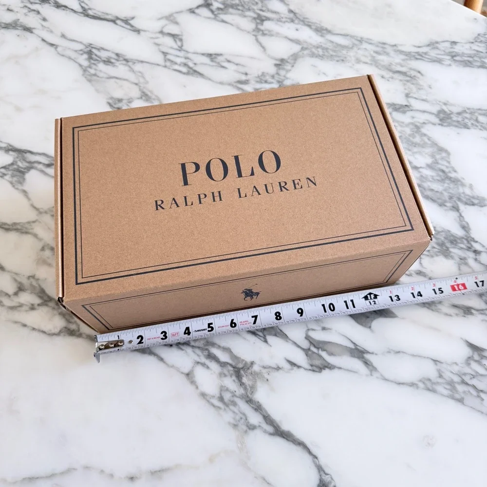 Polo Ralph Lauren Empty shoe Box Brown Kraft Cardboard Storage Box